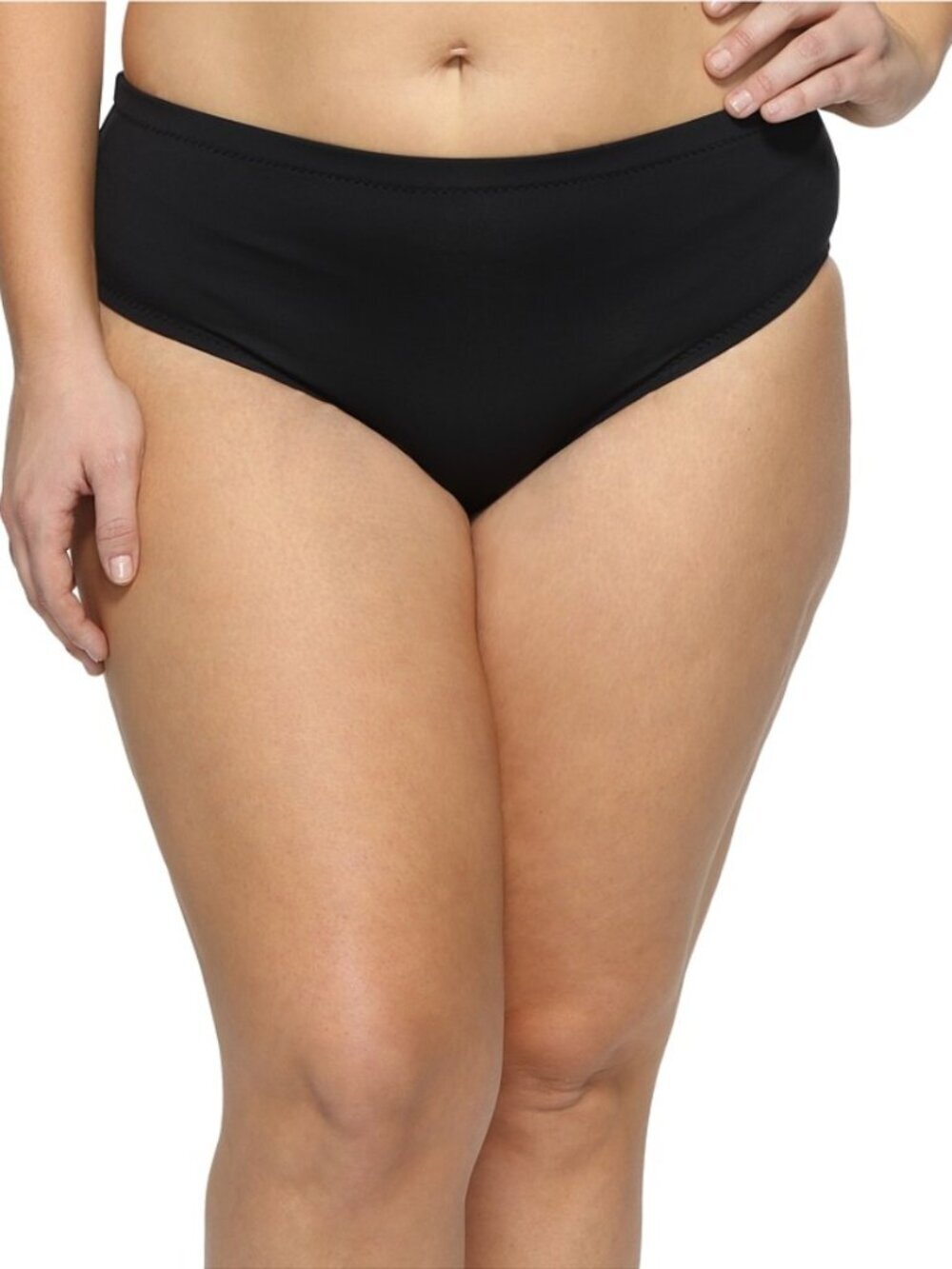 BECCA by Rebecca Virtue Black Beauties Hipster Bottoms Swimsuit Sz 1X 16-18 NWT